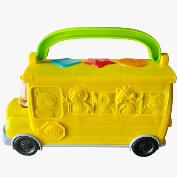 Cocomelon Adorable Teaching School  Bus Carry Along Talking Lights Sound & Music - Picture 3 of 4